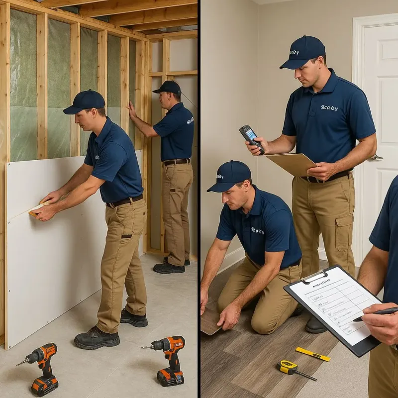 Repairs and Reconstruction process in Vanderburgh County, IN